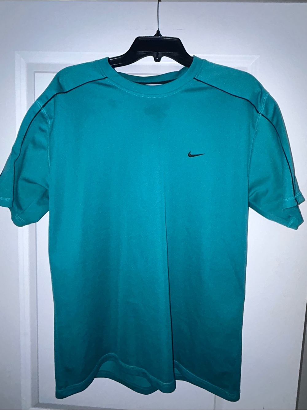 Nike Men's Teal Short Sleeve Athletic Retro Tee